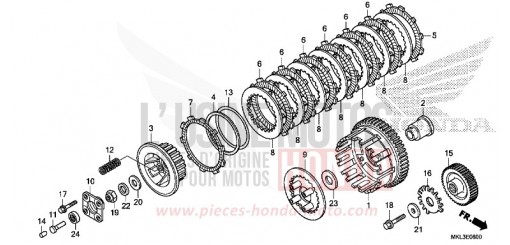 EMBRAYAGE (NC750XA) NC750XAK de 2019